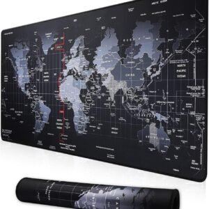 Professional Large Mouse Pad & Computer Game Mouse Mat (35.4x15.7x0.1IN, Map) (90 * 40 Map)