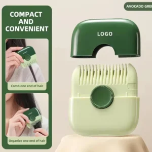 2-in-1 Hair Trimmer & Manual Bangs Trimmer Comb – Double-Sided Razor Cutter